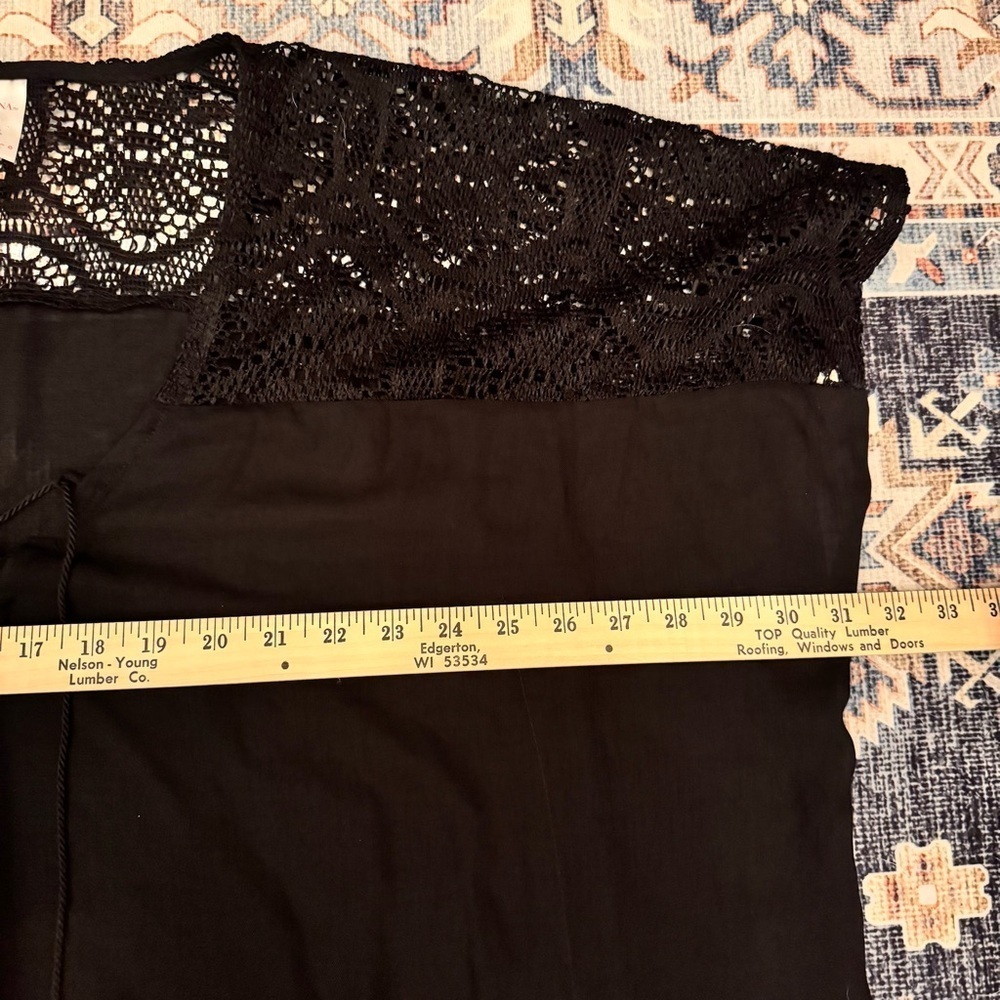 Merona Women’s Black Lace Swimsuit Cover-Up Size Small - Picture 10 of 11